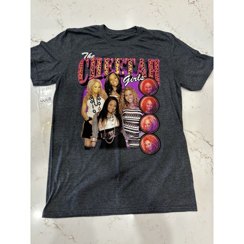 THE CHEETAH GIRLS Official Disney Grey T-SHIRT Adult Large Raven Symone